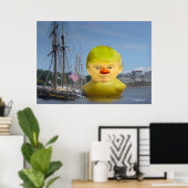 Donald Trump Rubber Yellow Duck Value Poster (Thuiskantoor)