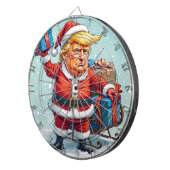 Donald Trump Santa Claus Dartbord (Voorkant Rechts)