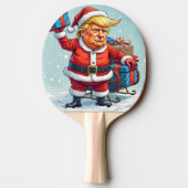 Donald Trump Santa Claus Tafeltennisbatje (Achterkant)