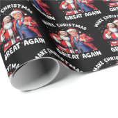 Donald Trump Santa Claus | Trump Santa Gift Cadeaupapier (Rol Hoek)