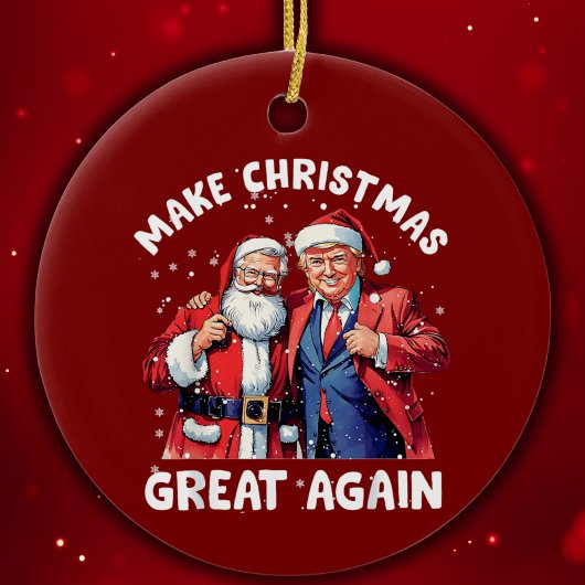 Donald Trump Santa Claus | Trump Santa Gift Keramisch Ornament