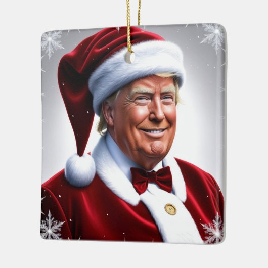 Donald Trump Santa Clause Keramisch Ornament (Links)
