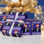 DONALD TRUMP SANTA HAT CHRISTMAS WRAPPING PAPER CADEAUPAPIER<br><div class="desc">TRUMP MAAKT KERSTMIS WEER GEWELDIG INPAKPAPIER</div>