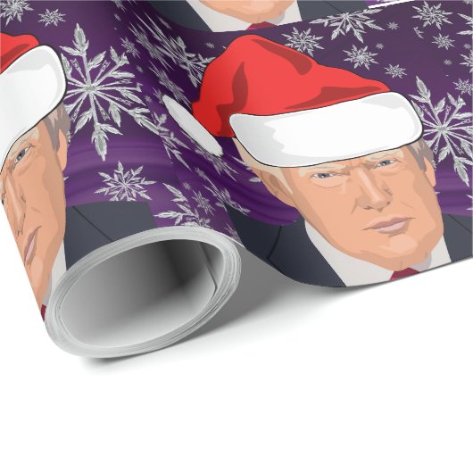 DONALD TRUMP SANTA HAT KERSTINpakpapier Cadeaupapier (Rol Hoek)