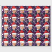 DONALD TRUMP SANTA HAT KERSTINpakpapier Cadeaupapier (Vlak)