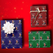 Donald Trump Santa | Ik zal thuis zijn voor Kerstm Inpakpapier Vel