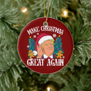 Donald Trump Santa   Maak kerst weer geweldig Keramisch Ornament