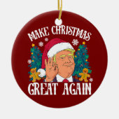 Donald Trump Santa | Maak kerst weer geweldig Keramisch Ornament (Voorkant)