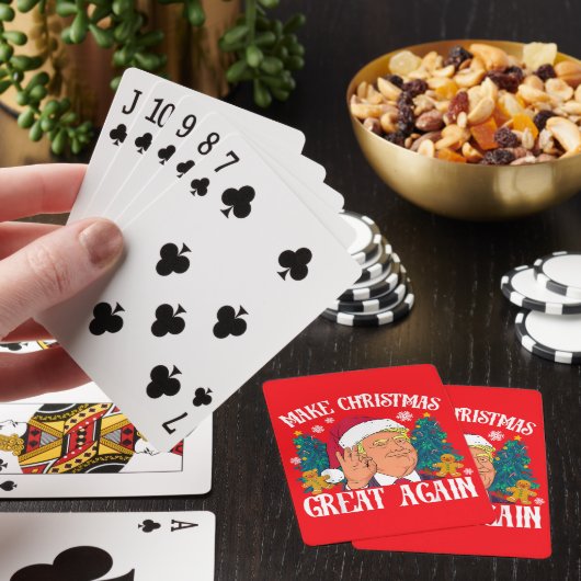 Donald Trump Santa | Maak kerst weer geweldig Pokerkaarten (Insitu)