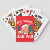 Donald Trump Santa | Maak kerst weer geweldig Pokerkaarten (Achterkant)