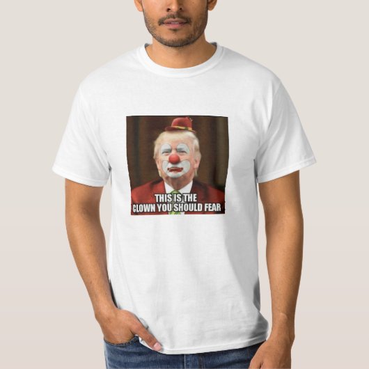 DONALD TRUMP SCARY CLOED T-SHIRT (Voorkant)
