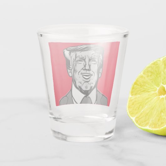 DONALD TRUMP SHOT GLAS (Achterkant)
