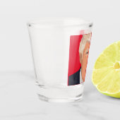 DONALD TRUMP SHOT GLASS GLASSEN GLAS (Links)