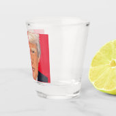 DONALD TRUMP SHOT GLASS GLASSEN GLAS (Rechts)