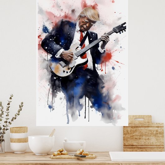 Donald Trump Shredding Poster (Keuken)
