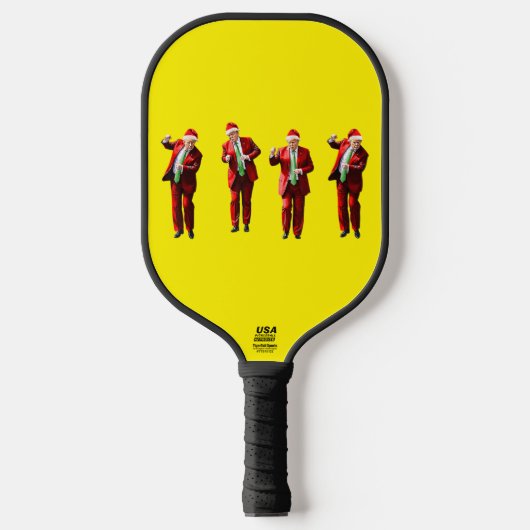 Donald Trump Shuffle Kerstmis Pickleball Paddle (Voorkant)