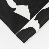 Donald Trump Silhouette Fleece Deken (Hoek)