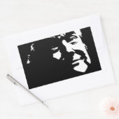 Donald Trump Silhouette Trumphead Rechthoekige Sticker (Envelop)