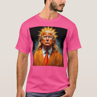 Donald Trump Sinaasappel Jesus gekroond T-shirt