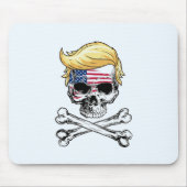 Donald Trump Skull en Crossbones Muismat (Voorkant)