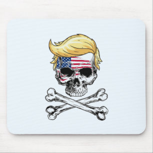 Donald Trump Skull en Crossbones Muismat