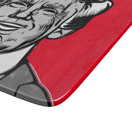 DONALD TRUMP SNIJPLANK (Hoek)