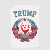 Donald Trump Sovjet Embleem Golfhanddoek (Voorkant)