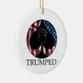 Donald Trump Spade Trumped Keramisch Ornament (Rechts)
