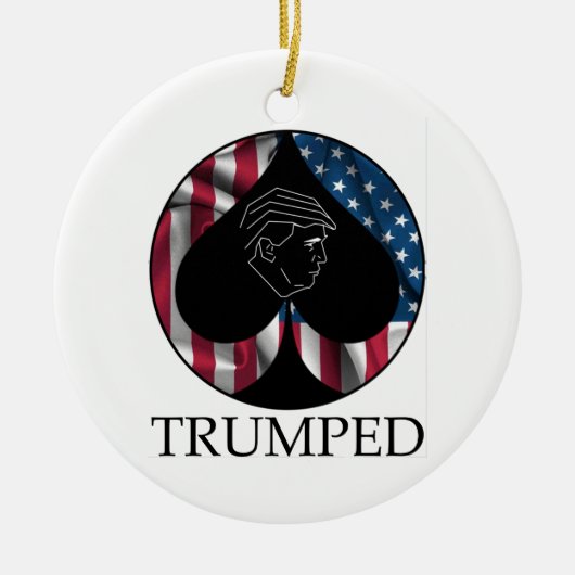 Donald Trump Spade Trumped Keramisch Ornament (Voorkant)