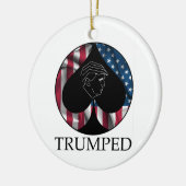 Donald Trump Spade Trumped Keramisch Ornament (Links)