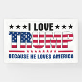 Donald Trump Spandoek (Horizontaal)