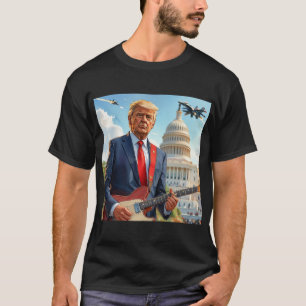 Donald Trump speelt gitaar in het Capitool T-shirt
