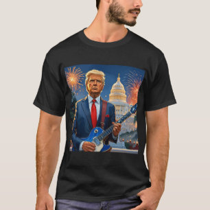 Donald Trump speelt gitaar in het Capitool T-shirt