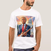 Donald Trump speelt gitaar in het Capitool T-shirt (Voorkant)