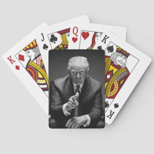 Donald Trump-spelkaarten Pokerkaarten (Achterkant)