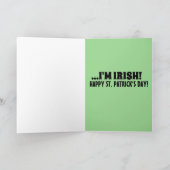 DONALD TRUMP ST. PATRICK'S DAY FUNNY WENSKAART KAART (Binnen)