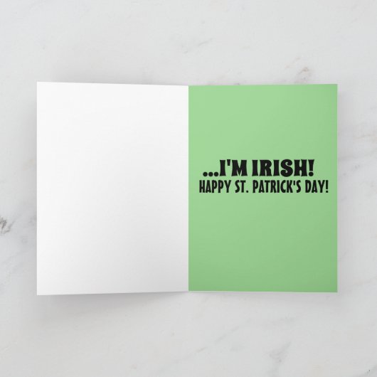 DONALD TRUMP ST. PATRICK'S DAY FUNNY WENSKAART KAART (Binnen)