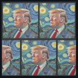 Donald Trump Sterrennacht Van Gogh Kunststijl 2024 Stof<br><div class="desc">Donald Trump in Van Gogh Sterrennacht stijl kunst,  President Donald Trump draagt zijn klassieke pak en rood stropdas tegen de achtergrond van abstracte expressionistische sterrenhemel. Feestelijk politiek campagnewerk van 45e President Donald J. Trump of om de verkiezing van Mr. Trump in 2024 te ondersteunen.</div>