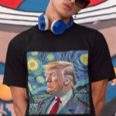 Donald Trump Sterrennacht Van Gogh Kunststijl 2024 T-shirt