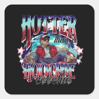 Donald Trump Summer Vibe Vierkante Sticker