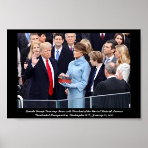 Donald Trump Swearing-In als President Poster