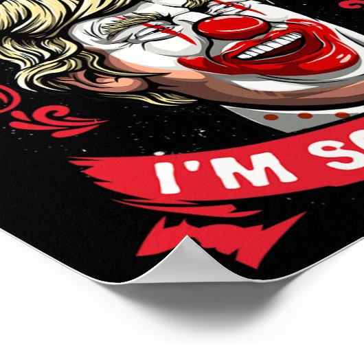 Donald Trump T Shirt Funny Clown Verzet Mannen Vro Poster (Hoek)