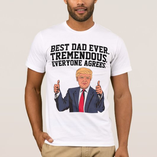 DONALD TRUMP T-SHIRTS VOOR DAD VADERDAG (Voorkant)