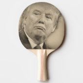 Donald Trump Tafeltennisbatje (Achterkant)