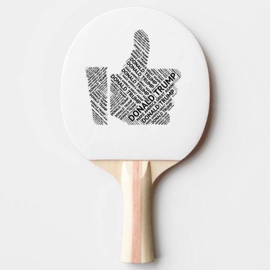 Donald Trump Tafeltennisbatje (Voorkant)