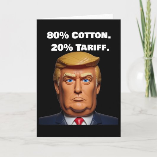 Donald Trump Tarief  Kaart (Voorkant)