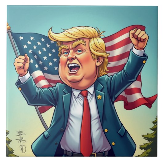 Donald Trump Tegeltje (Voorkant)