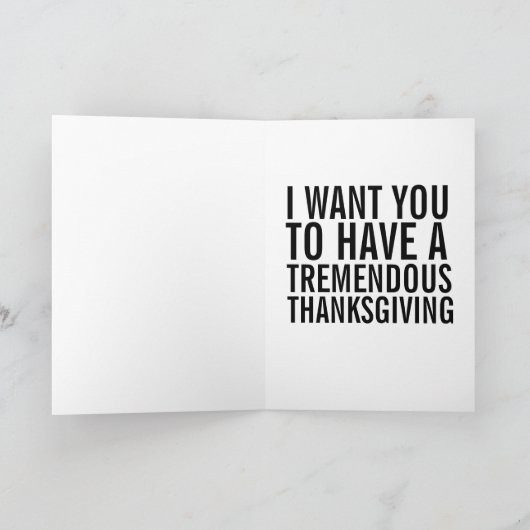 DONALD TRUMP THANKSGIVING KAARTEN (Binnen)