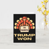 Donald Trump Thanksgiving Shirt Ik ben dankbaar Do Kaart (Gele Bloem)