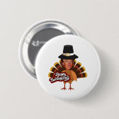 donald trump Thanksgiving turkije Ronde Button 5,7 Cm (Voorkant /achterkant)